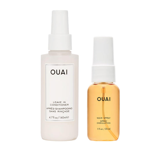 OUAI Leave-In Conditioner bottle with slip and frizz control for detangling