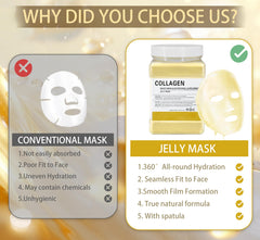 Ouhans Jelly Mask during the 15-20 minute setting process with a cooling feel