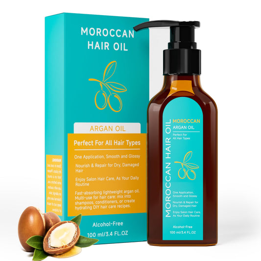 Outccogo Moroccan Argan Oil bottle close-up for nourishment and shine
