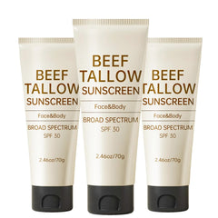 Outccogo Tallow Sunscreen 3-pack packaging highlights eco-friendly design.