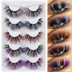 outopen 20mm glitter lashes with sequins for vibrant festival makeup