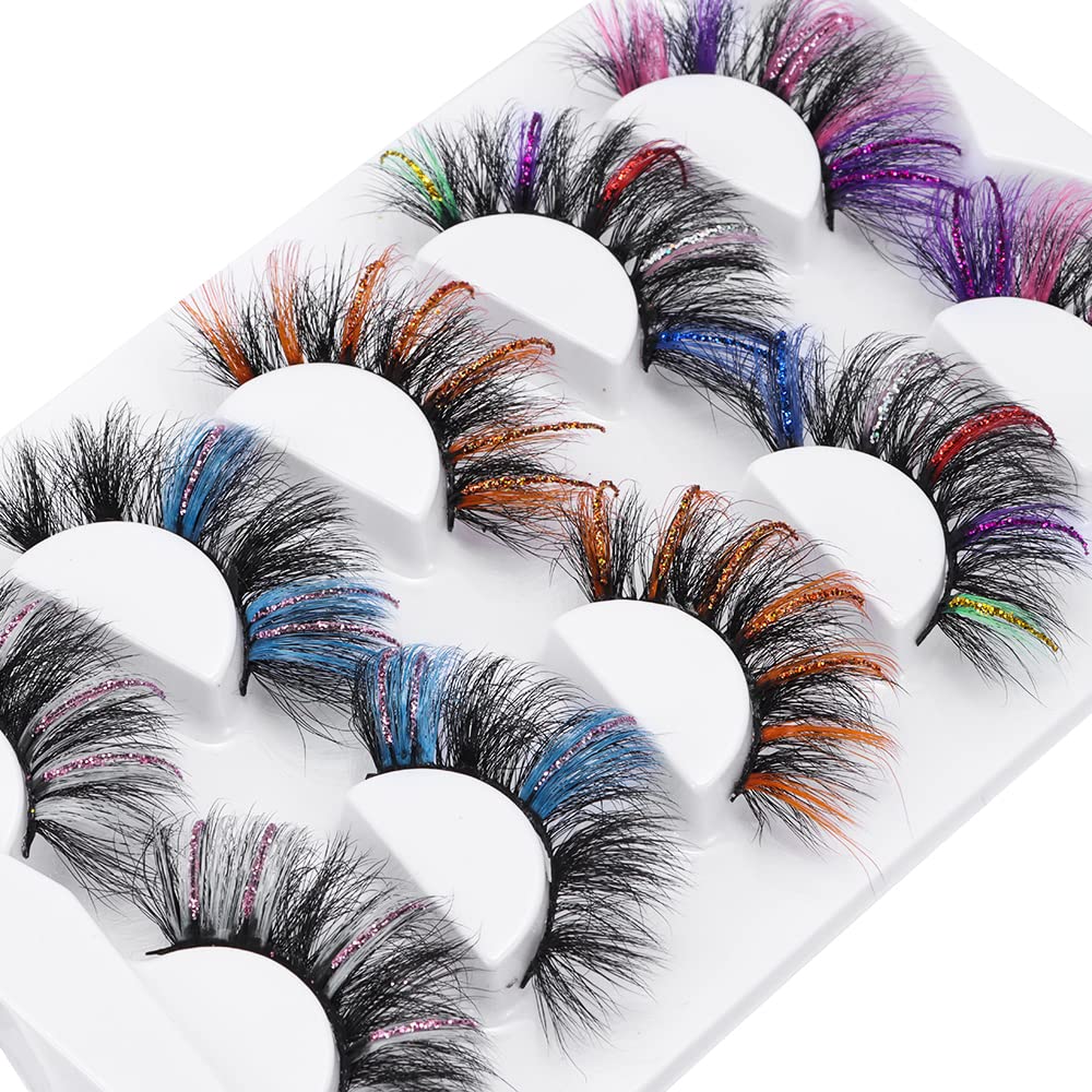 outopen Halloween glitter lashes for cosplay looks