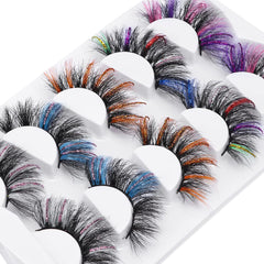 outopen Halloween glitter lashes for cosplay looks