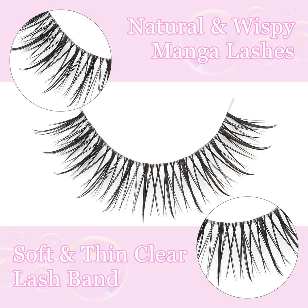 outopen Manga Lashes 10-pairs-unboxing highlights premium vegan fibers and easy application