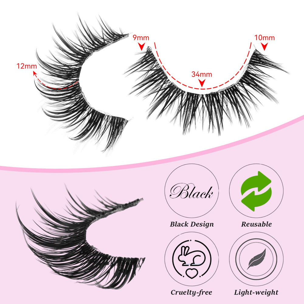 outopen manga lashes natural look for cosplay, adding anime-inspired drama to eyes.