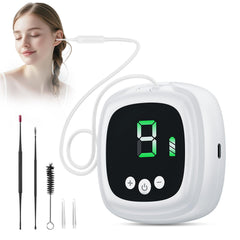 Outstart ear vacuum device enables gentle home cleaning.