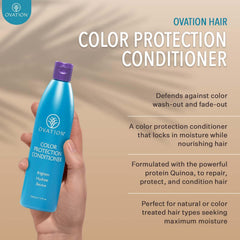 Ovation Color Protection Conditioner argan oil gloss scene highlights shine