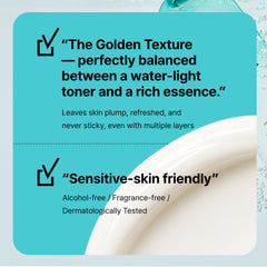 Alcohol-free label on Overlaps Natrun Oasis Ectoin Toner.