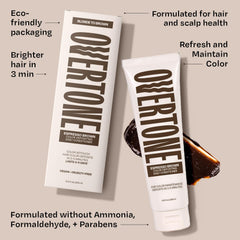 Overtone Espresso Brown color swatches illustrate rich multi dimensional hues