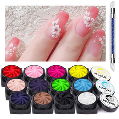 Ownest 12 colors sculpture palette for versatile nail art