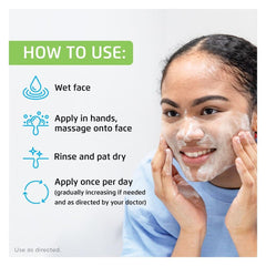 Oxy Acne Cleanser dermatologist-tested badge emphasizes safety and trust