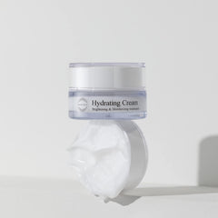 Morning routine shot with OxygenCeuticals Hydrating Cream tone-up glow