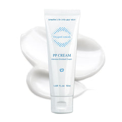 OxygenCeuticals PP Cream tube front highlighting recovery formula for sensitive skin