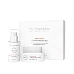 OxygenCeuticals ReGenon serum bottle showing antioxidant support for daily skincare.