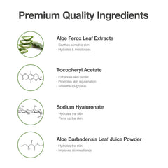 OxygenCeuticals aloe vera gel texture close-up shows lightweight non sticky feel.