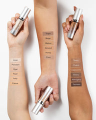 Oxygenetix Coco natural finish under different light for radiant look.