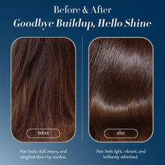 OYA Clarity color-safe formulation close-up emphasizes color-treated hair compatibility