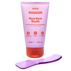 OYO Bye Bye Bush intimate cream tube for sensitive areas.
