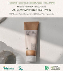 P'LAB Plant Base jar back label highlights clean formula and eco packaging