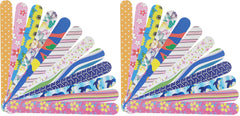 P2P Nails Colorful Nail File Strips double-sided for precise at-home shaping.