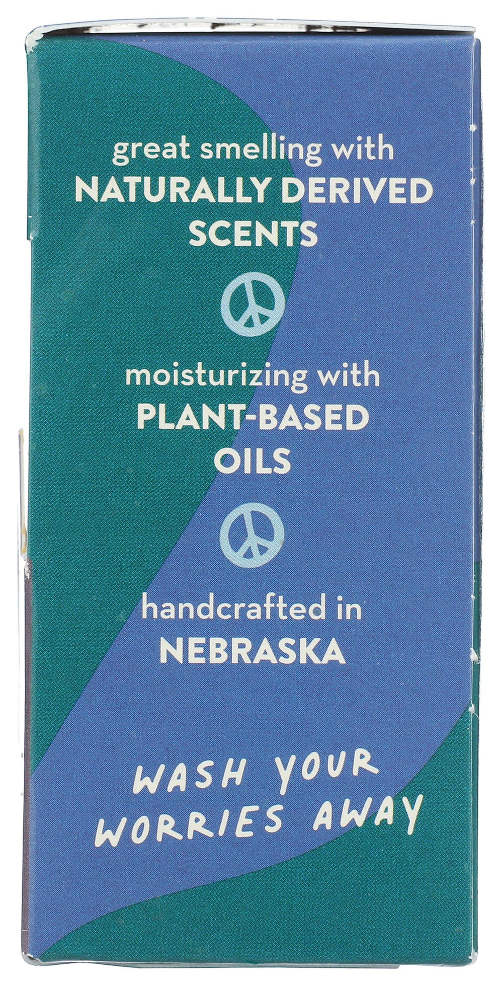 Calm Peaces bar by Pacha Soap Co emphasizes natural ingredients.