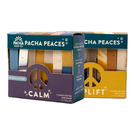 Pacha Soap Co. Santal & Amber bar shown with creamy texture and hydrating feel.