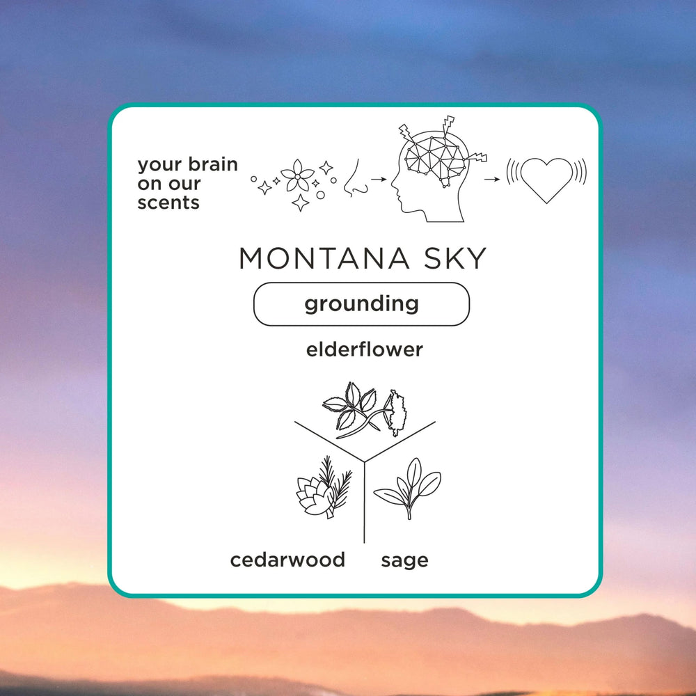 Pacifica Aromapower concept visuals showing mood-enhancing fragrances.