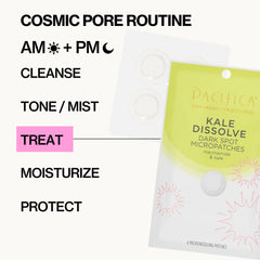 Glycolic acid exfoliates the spot area under the surface