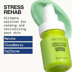 Pacifica Stress Rehab mask caffeine boost reduces puffiness and enlivens skin.