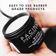 Pacinos Matte Hair Paste all-hair-types suitable for many looks and styles.