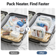 PACKISM deodorizing bag inside reduces odors during trips.