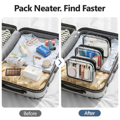 PACKISM bags help organize cosmetics and small tech accessories on the go