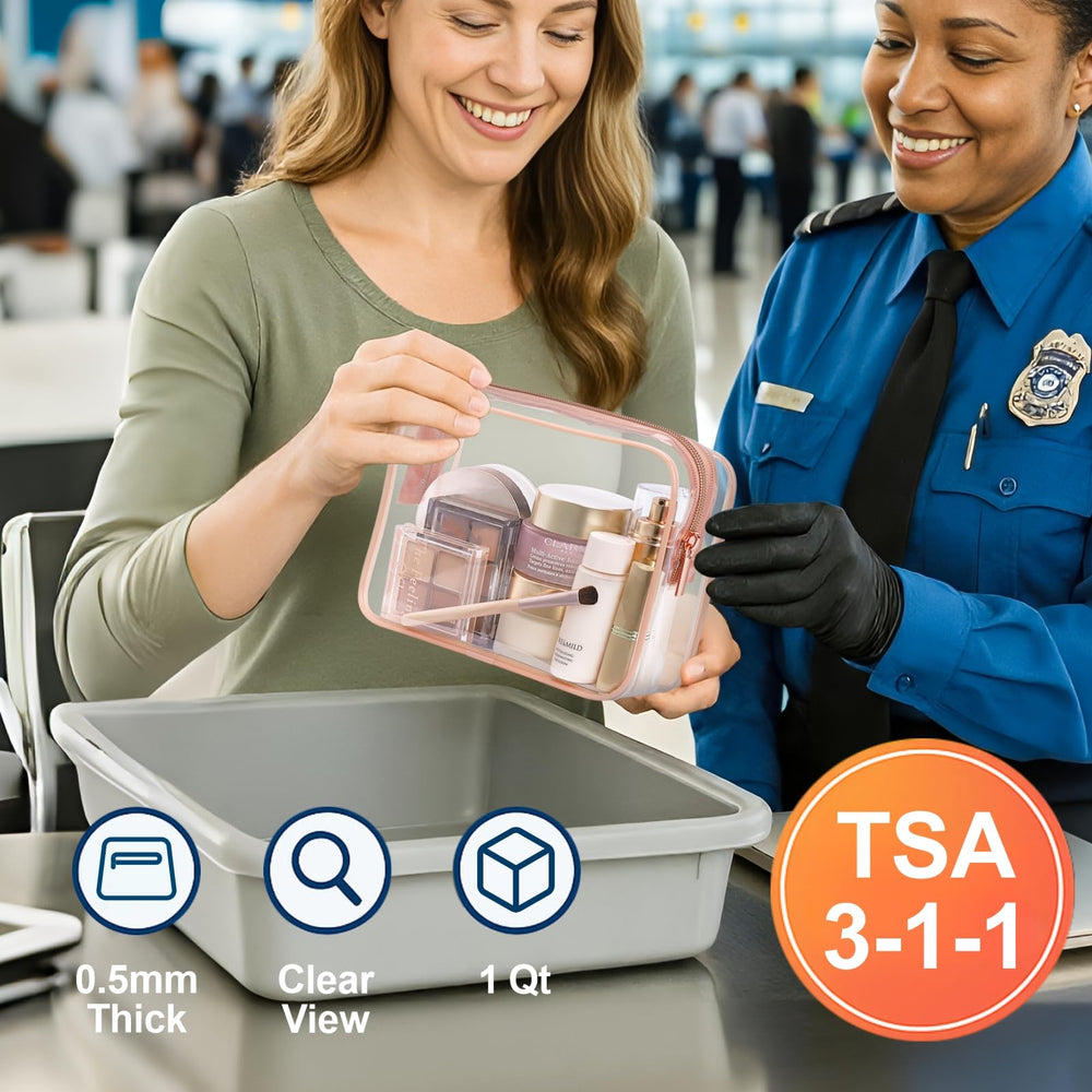 PACKISM see-through material helps spot contents at security checkpoints.