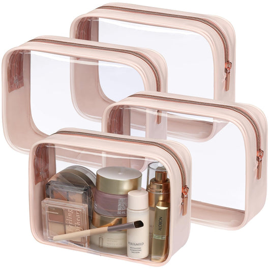 PACKISM clear toiletry bag quart-size view highlights TSA-friendly transparency