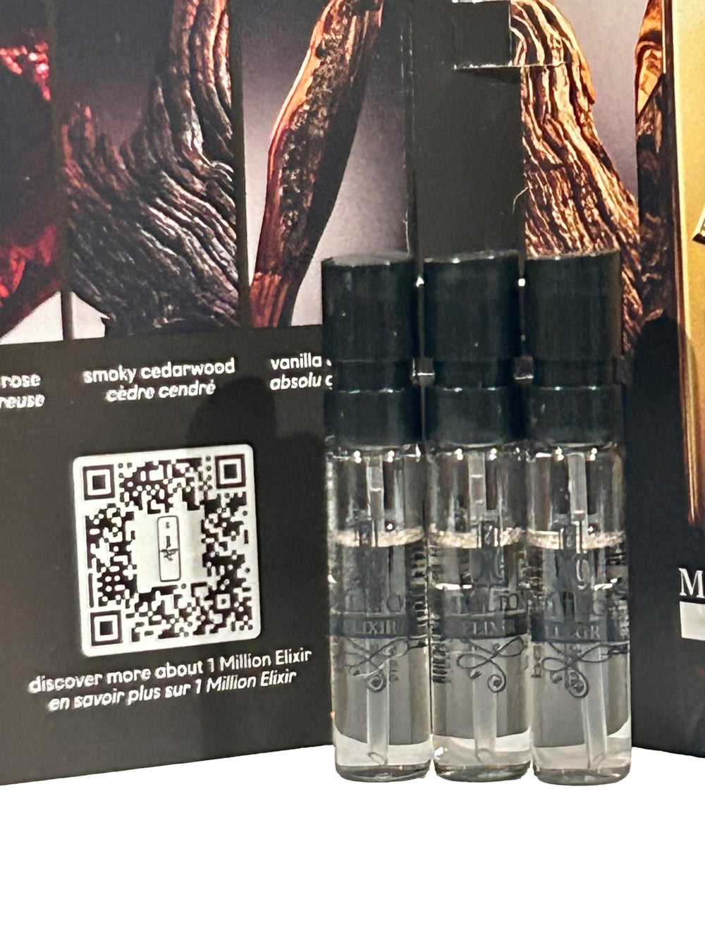 Paco Rabanne 1 Million Elixir Intense mini vials ideal for testing on the go