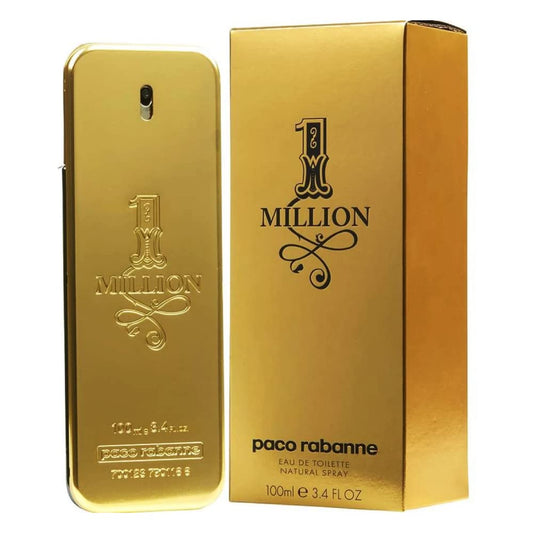 Paco Rabanne 1 Million for Men bottle with gold finish signaling luxury and prestige