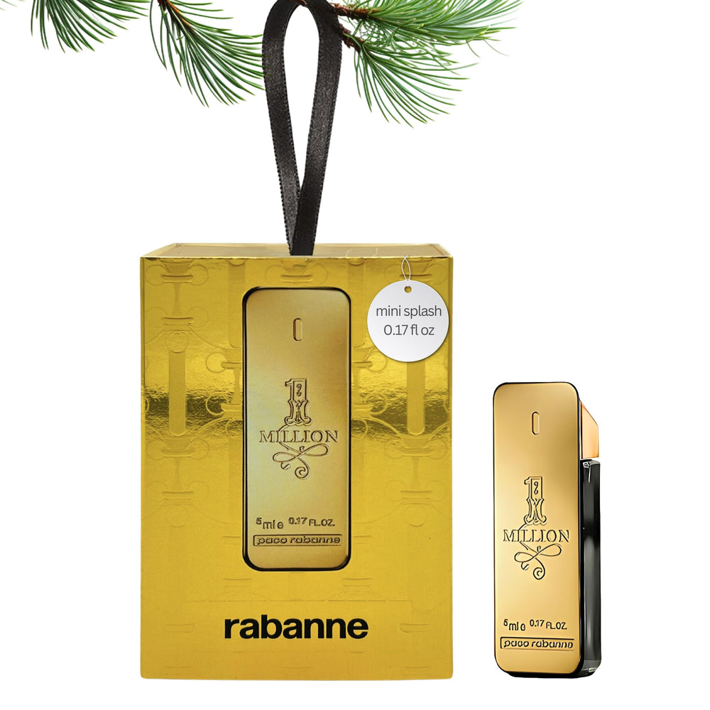Paco Rabanne 1 Million mini EDT bottle front view for on-the-go style.