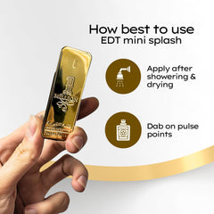 Paco Rabanne 1 Million mini EDT packaging box highlights gift-ready presentation.