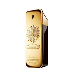 Paco Rabanne 1 Million Parfum bottle closeup, suggesting bold presence and premium craftsmanship.