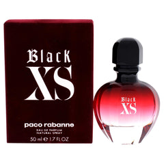 Paco Rabanne Black XS Women bottle with bold design for daytime wear.