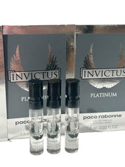 Close-up of Invictus Platinum cap with premium metallic detailing.