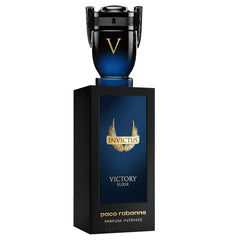 Pako Rabanne Invictus Victory Elixir Intense bottle with trophy-inspired design, bold presence for evenings.
