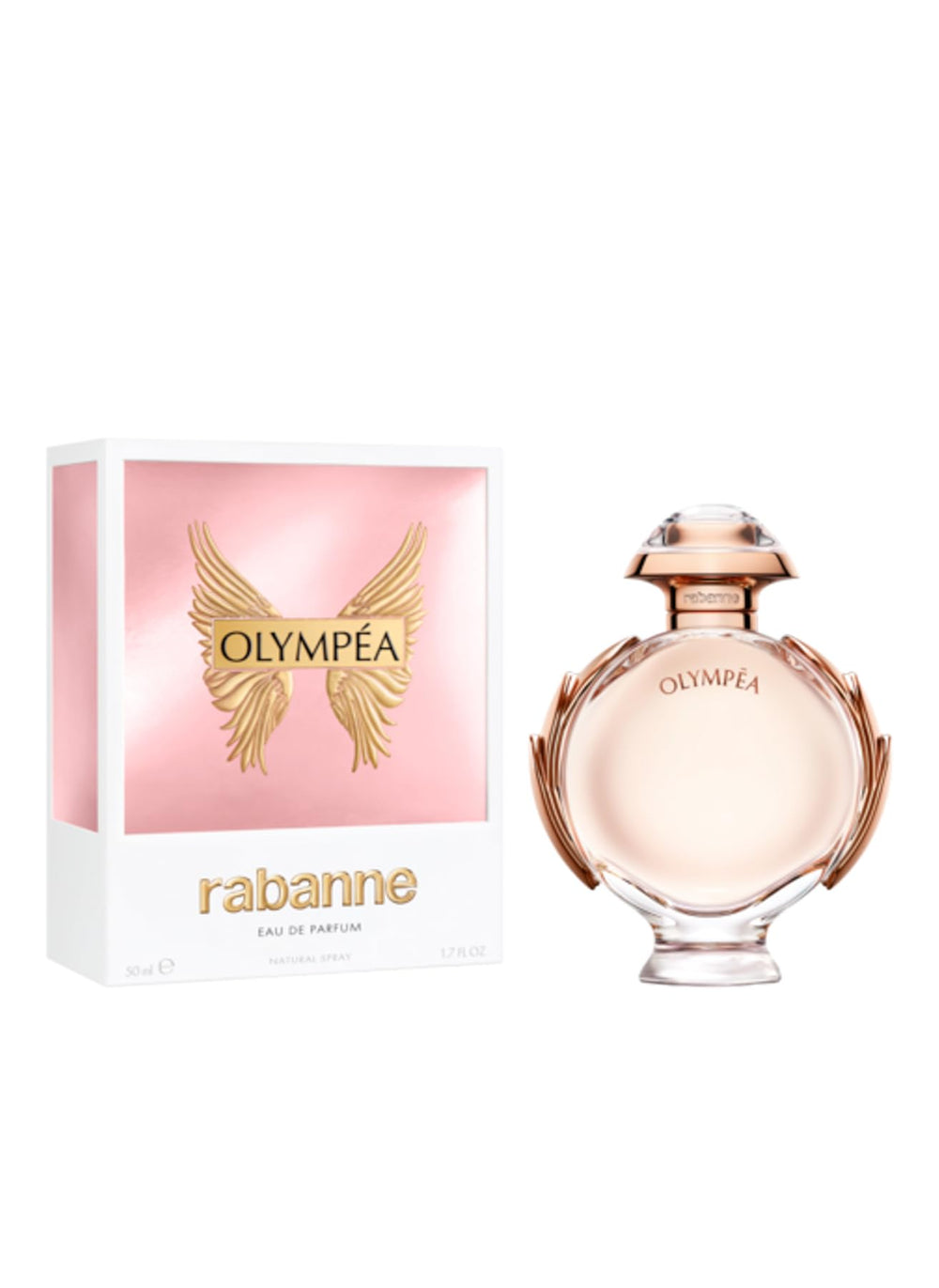 Paco Rabanne Olympéa cap detail, premium finish for refined style.