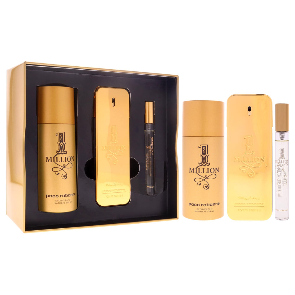 Paco Rabanne One Million packaging gold box, luxury presentation for gifting
