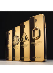 Paco Rabanne One Million spray action captures the fragrance release.