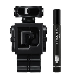 Paco Rabanne Phantom bottle full size, bold masculine fragrance for everyday sophistication.