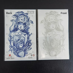 PADOUN tattoo set 12 sheets showing diverse designs for versatile styling