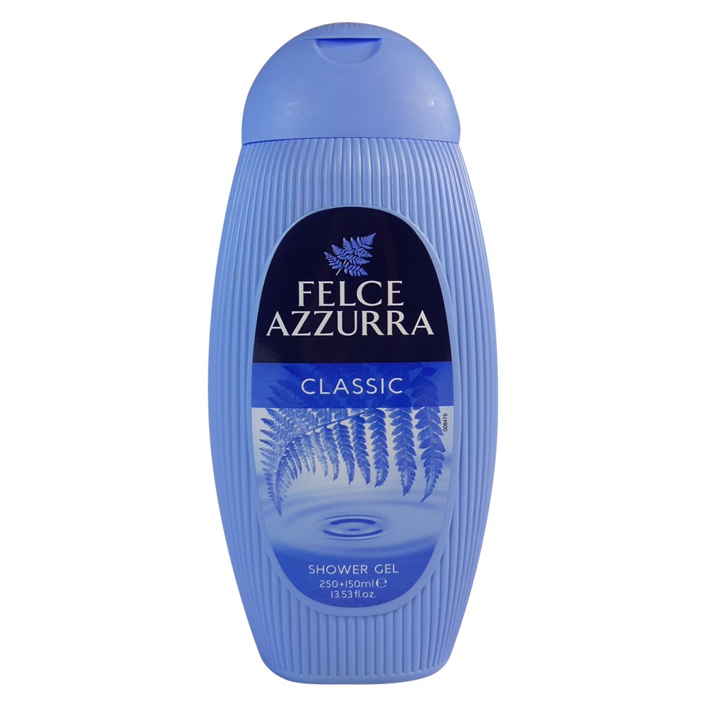 Paglieri Felce Azzurra classic shower gel bottle duo, showcasing Italian-inspired scent for daily refreshment.