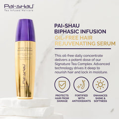 Pai-Shau Biphasic Infusion oil-free concentrate provides daily nourishment with no greasy residue.