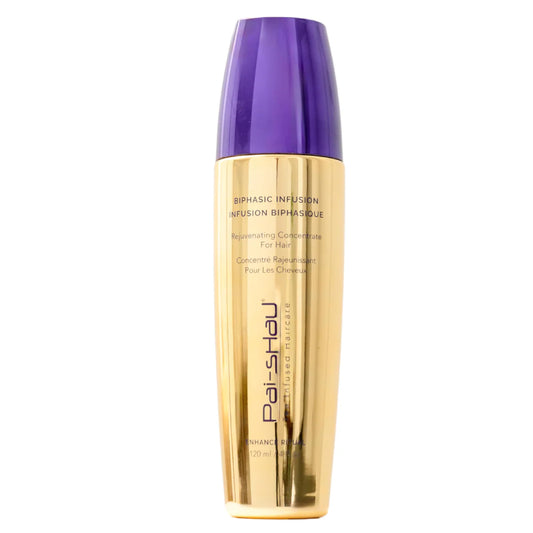 Pai-Shau Biphasic Infusion bottle with pumpless design for mess-free, precise application.